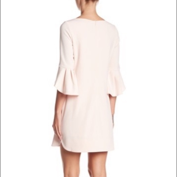 Vince Camuto Petite Tulip Bell Sleeve Dress Pink - Picture 8 of 8
